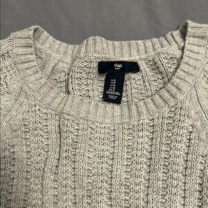 GAP Factory Women's Cream Cable Knit Sweater